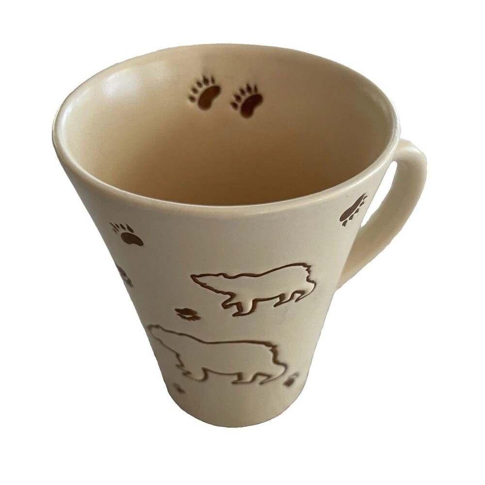 Oscardo Coffee Mug Polar Bears & Paws Wildlife Canada Ceramic Cup